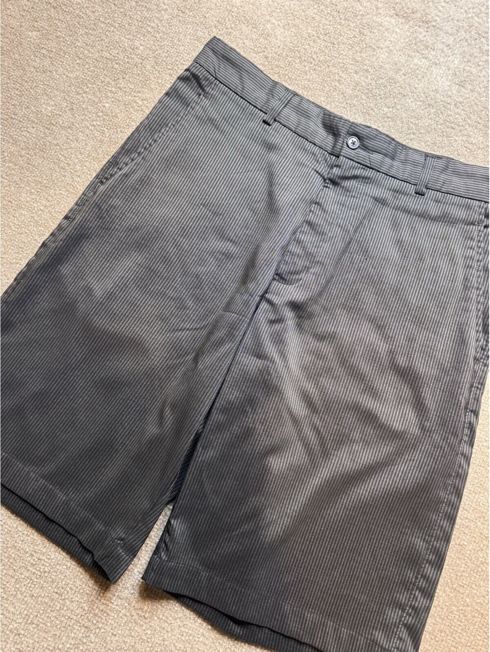 Snake Eyes Dry-18 Men's Shorts W34 Flat Front Blk/Gry (968)